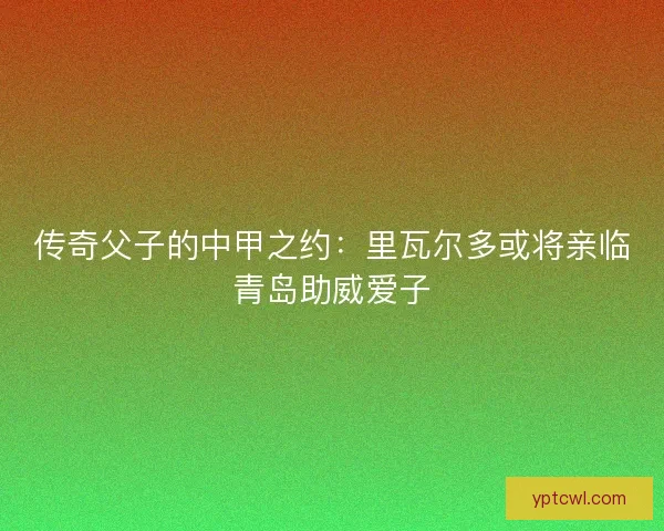 传奇父子的中甲之约：里瓦尔多或将亲临青岛助威爱子
